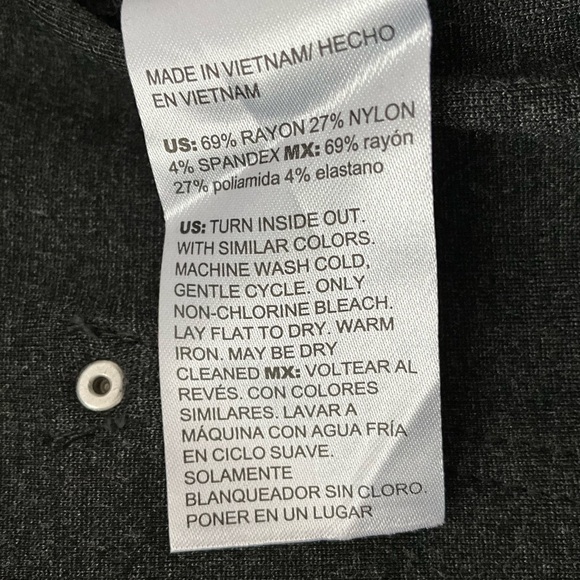 NWT Chico’s Graphite Gray Slim Leg Jean Cut Ponte Pants Sz 2R (12R) - Picture 5 of 6